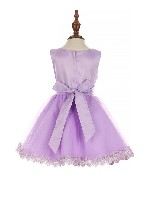 Cinderella Couture Baby Girls Lilac 3D Floral Lace Hem Flower Girl Dress 6-24M - SophiasStyle.com